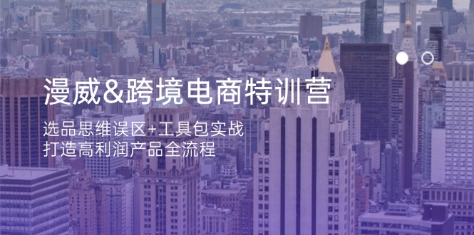 (14295期)漫威 跨境电商特训营:选品思维误区+工具包实战,打造高利润产品全流程-青年云网创—高质量项目商城